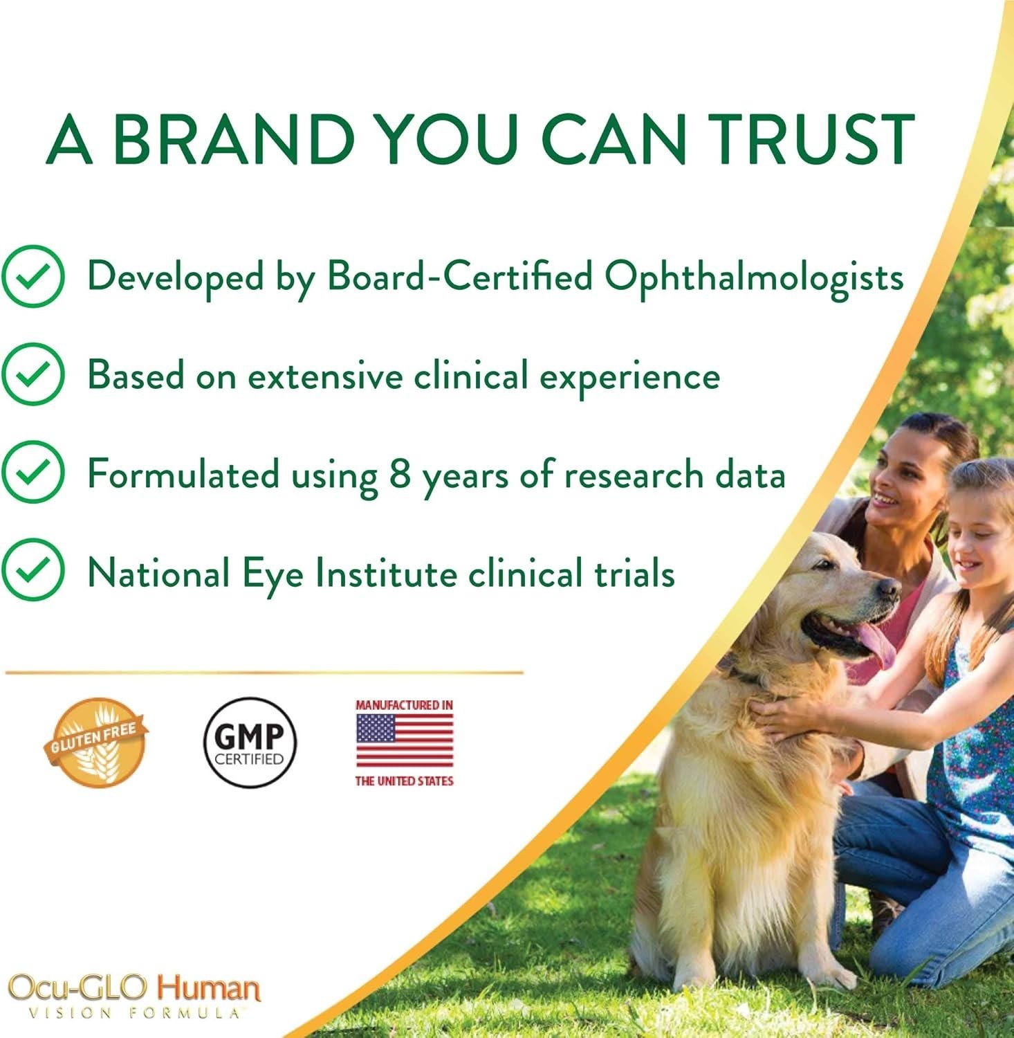 Human Vision Formula Eye Health Support – 90 Natural Antioxidant Capsules
