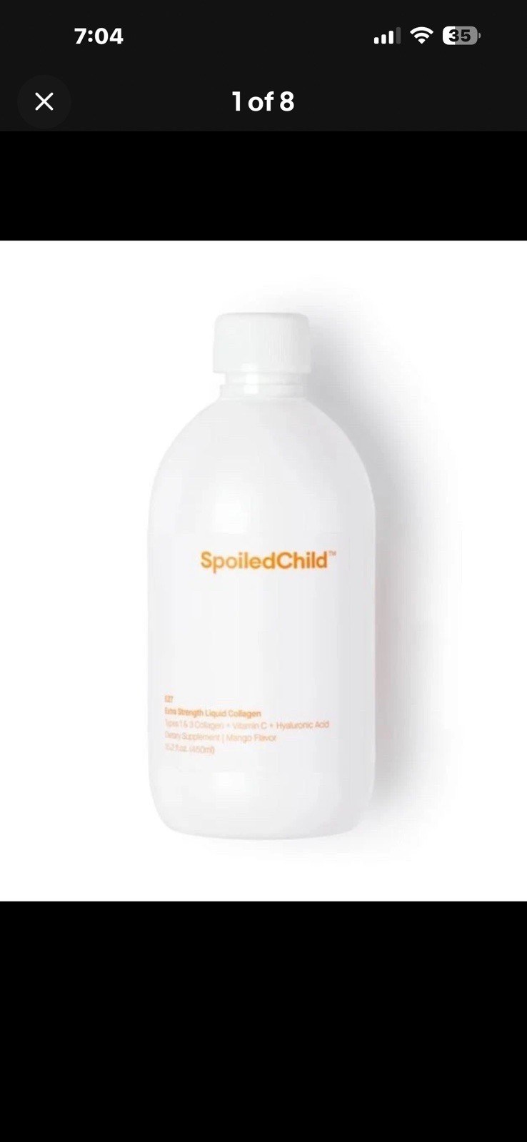 Spoiled child E27 Liquid Collagen Mango Flavor 15.2 oz Sealed – NEW
