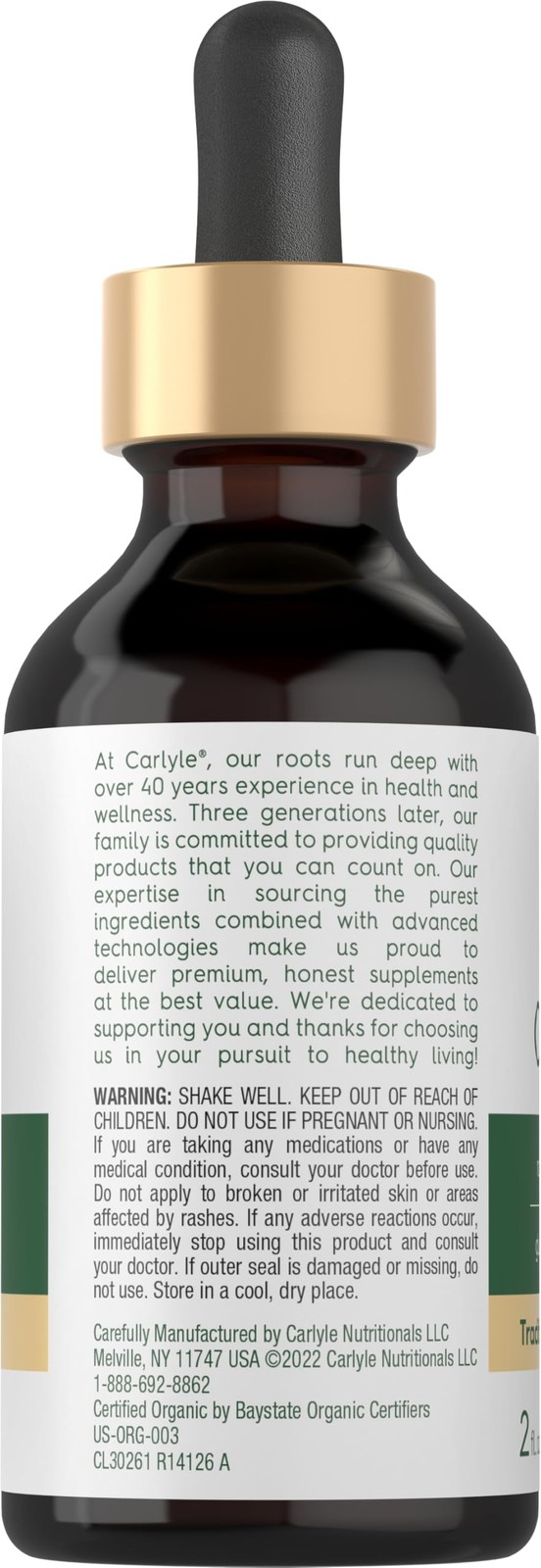 Carlyle Organic Oil of Oregano Liquid Drops – 2 2 Fl Oz (Pack 1), Yellow