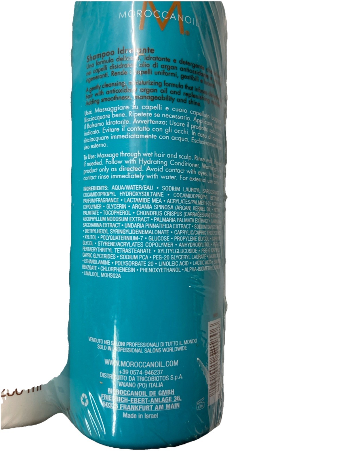 Moroccanoil Shampoo & Conditioner Set Hydration All Hair Types 8.5 Fl Oz 250ml