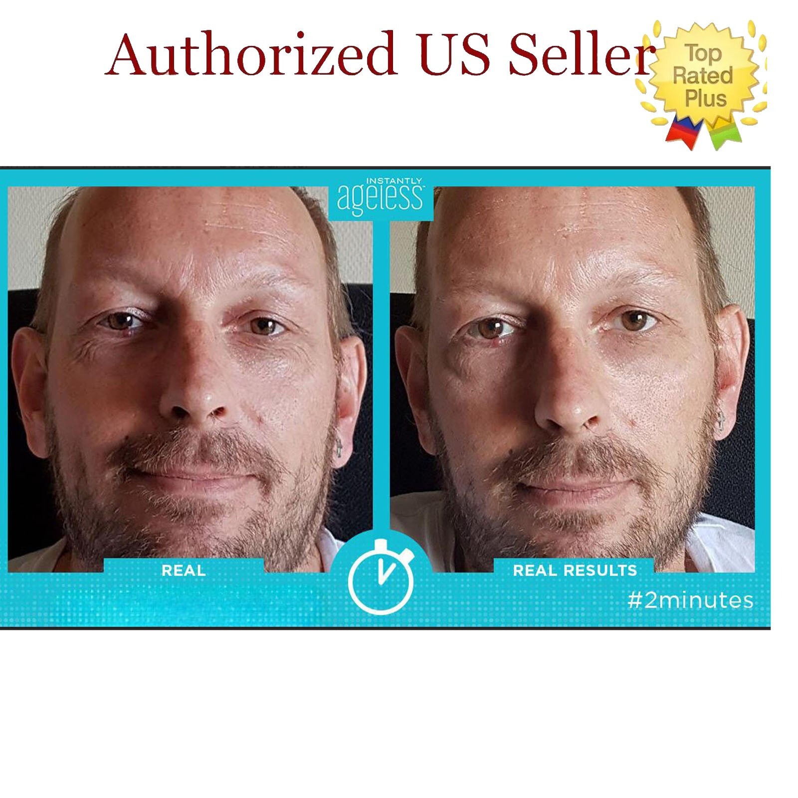 2 Box Authentic Instantly Ageless Face lift, 50 Vials, Exp 05/2026 + GIFTS