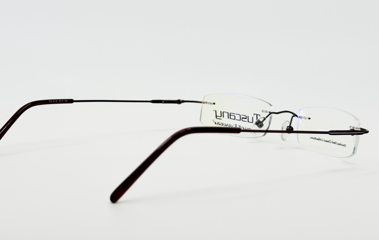 NEW TUSCANY MOUNT TUS B-02 Brown Bronze Rimless Eyeglasses N/A-19-140 B:N/A