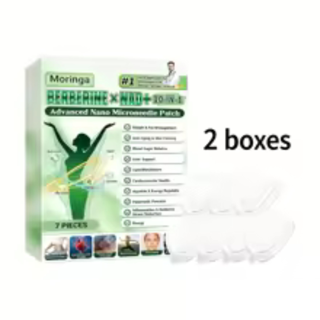 50% OFF Moringa Berberine x NAD+ 10-in-1 Advanced Nano Microneedle Patches New