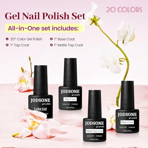 23 PCS Gel Polish Kit Colorful Fashion Classic Nail Gel Set 3 Bottles of B26