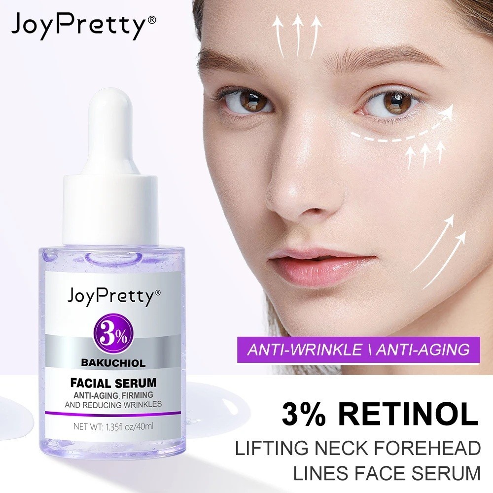 Retinol Serum Facial Wrinkle Anti-Aging Collagen Hyaluronic Skin Smoothing Tight