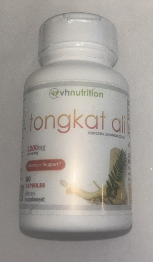 Tongkat Extract 1200 mg 60 Capsules Stamina Energy Vitality Exp 01/2025