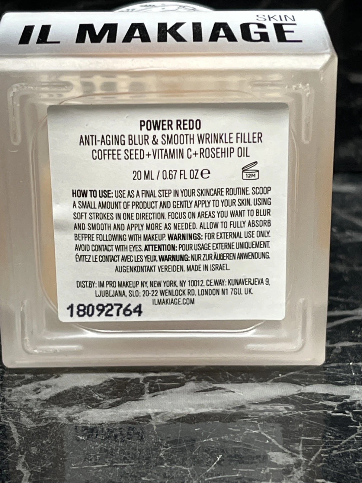 IL MAKIAG POWER REDO ANTI AGING BLUR & SMOOTH WRINKLE FILLER 0.67oz NEW IN BOX