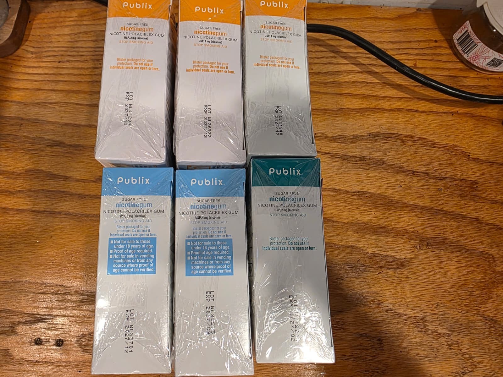 PUBLIX Nicotine Gum Stop Smoking | 2mg | 4mg | Mint Fruit Original | 2027 Exp!