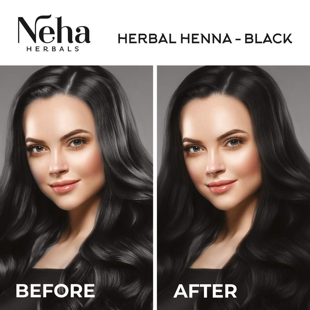Neha Herbals Henna Colour – Black (Pack of 10)