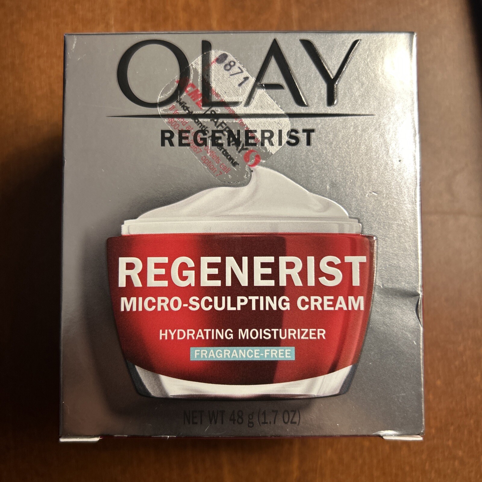 Olay Regenerist Micro-Sculpting Cream Fragrance Free Hydrating 1.7 oz NEW BOX