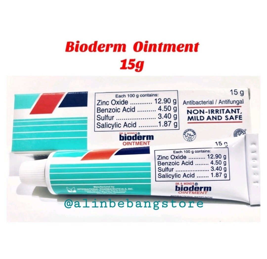 (1) Bioderm Ointment15grms ANTIFUNGAL NONE – IRITANT MILD AND SAFE (Exp. 2026)