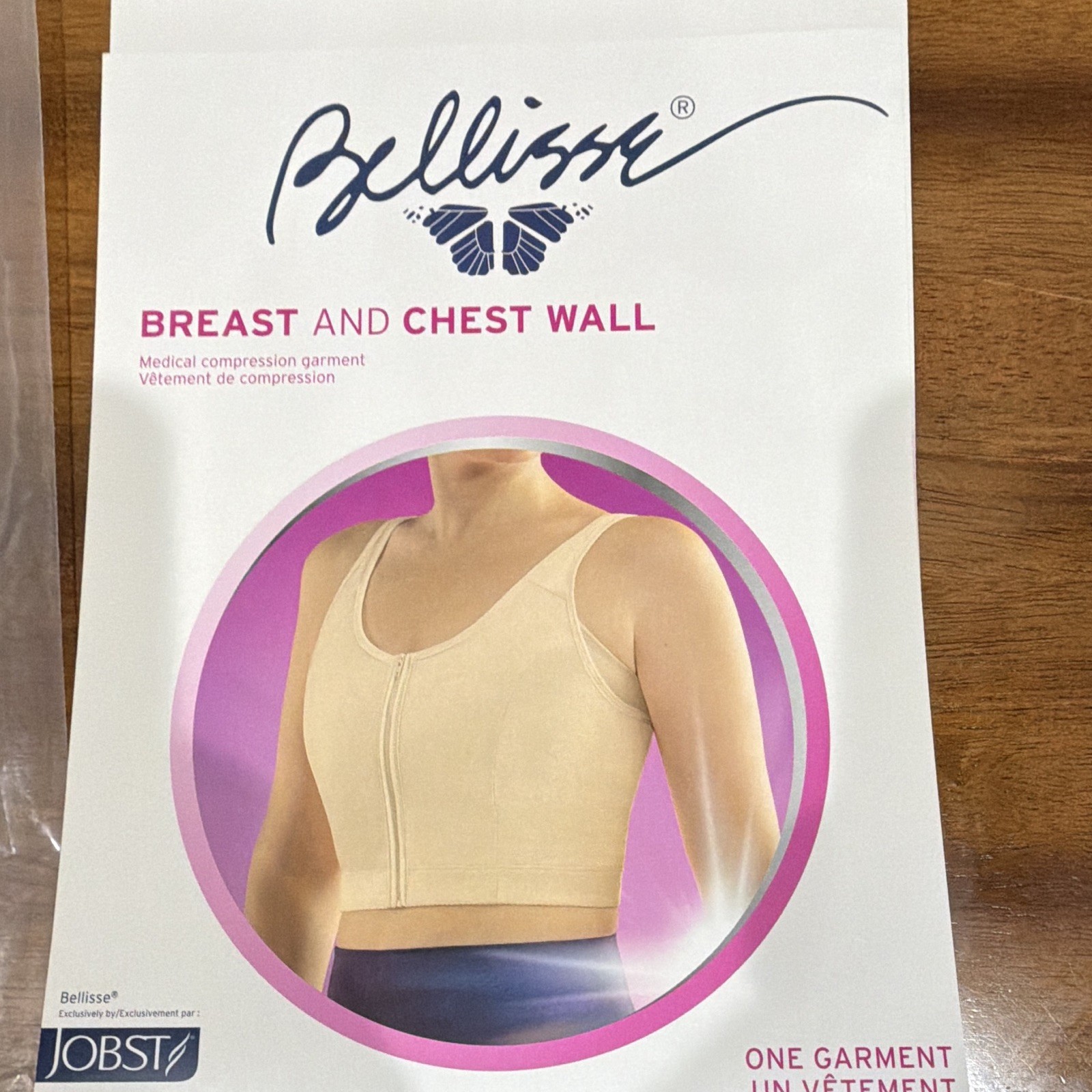 Bellisse Breast & Chest Wall Compression Bra Front Close Beige MPN 76125-34 A/B