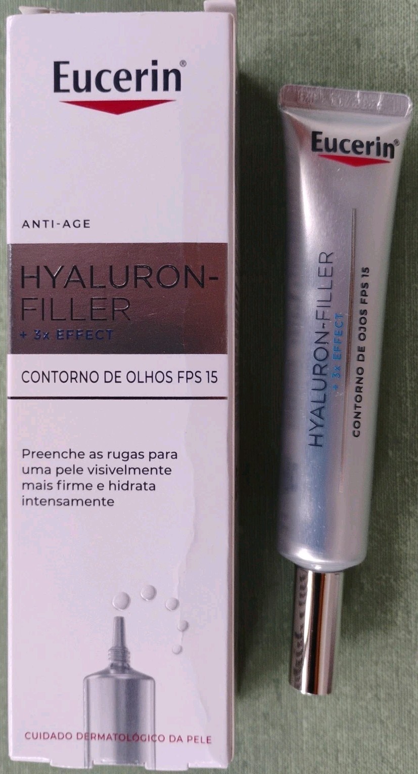 Eucerin Hyaluron-Filler 3x Effect Eye Contour SPF15 15ml 0.5oz Exp 11/2028