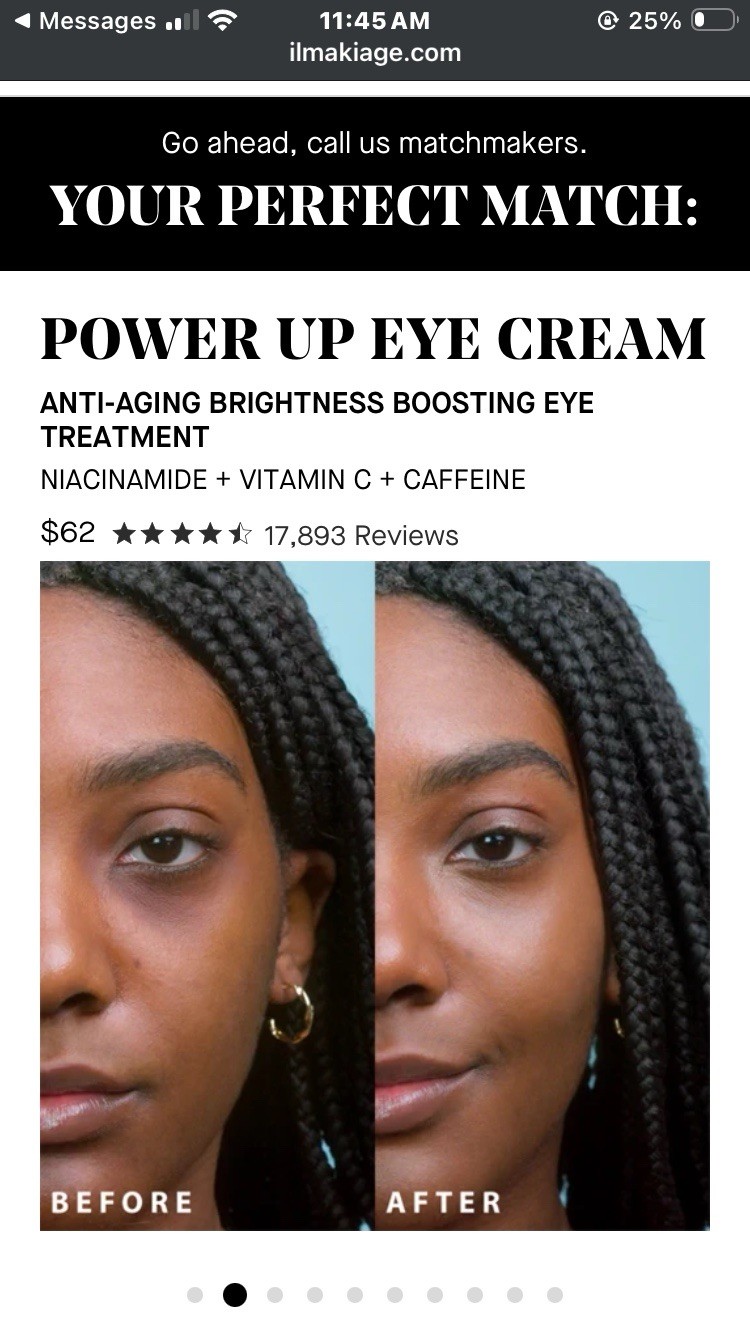 Il Makiage Power Up Eye Treatment Cream NEW In Box