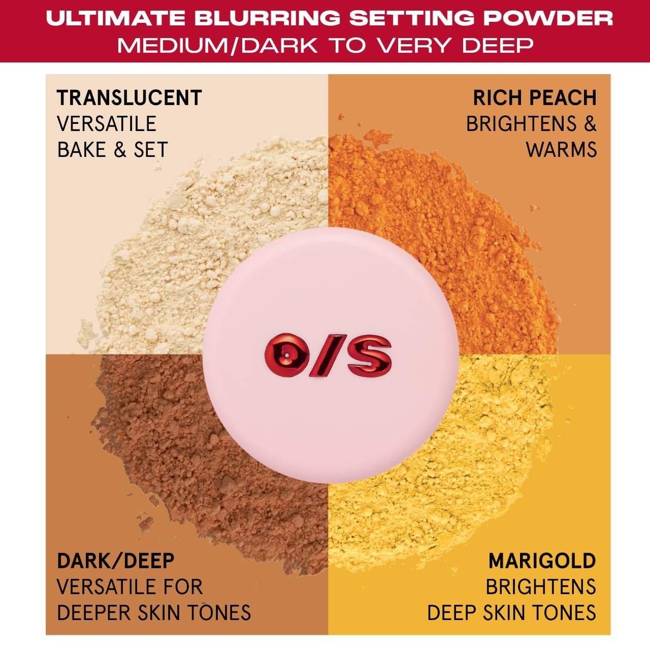 NIB 100% Authentic ONE/SIZE Ultimate Blurring Setting Powder,7 colors,0.23 oz