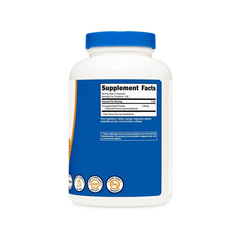 Nutricost Fenugreek Capsules Supplement – 240 Capsules