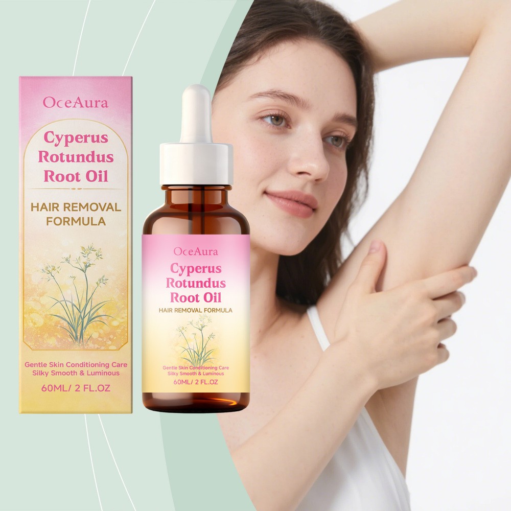 Cyperus Rotundus Oil For Hair Removal Reducing Body Hair Growth 2 Fl Oz/60 ml