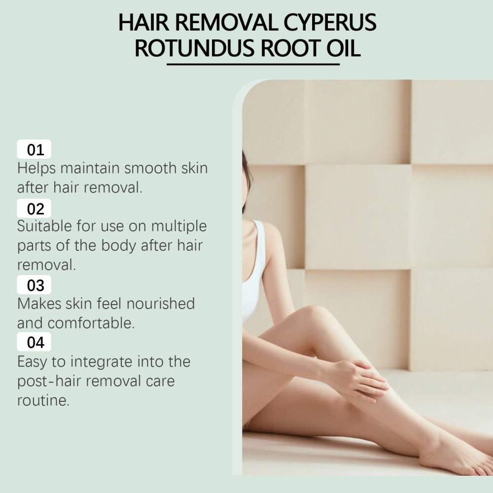 Cyperus Rotundus Oil For Hair Removal Reducing Body Hair Growth 2 Fl Oz/60 ml