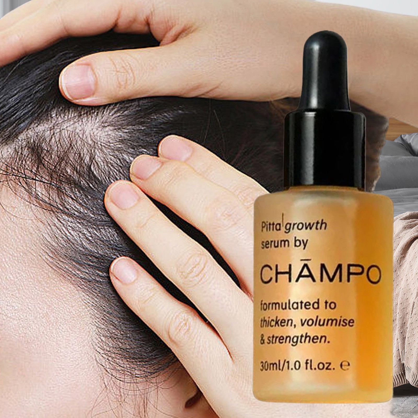 Champo Pitta Growth Serum Formulated To Thicken,Volumise&Strengthen Hair 30ml