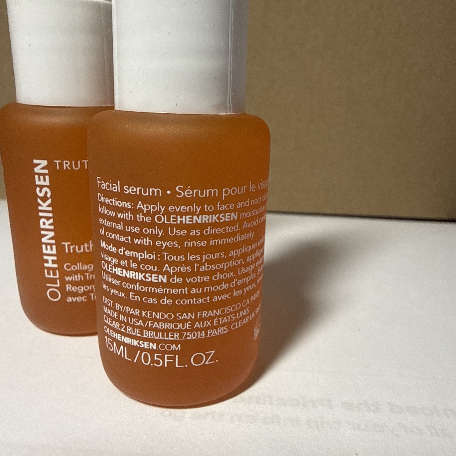 2-PACK OLE HENRIKSEN Truth Serum Mini Collagen Booster Complex 0.5 fl oz NWOB