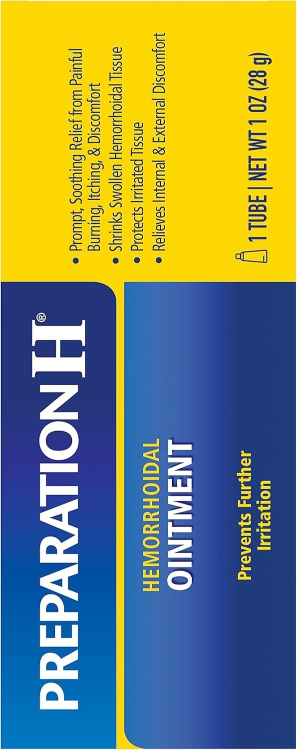 Preparation H Hemorrhoid Ointment, Itching, Burning and Discomfort Relief – 1 Oz