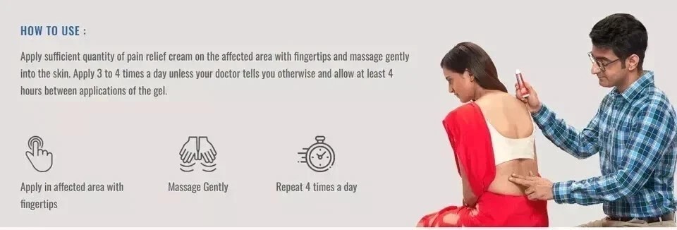 Omnigel Pain Relief Gel – Pack of 3 (20g Each) | Fast Relief | Long Expiry