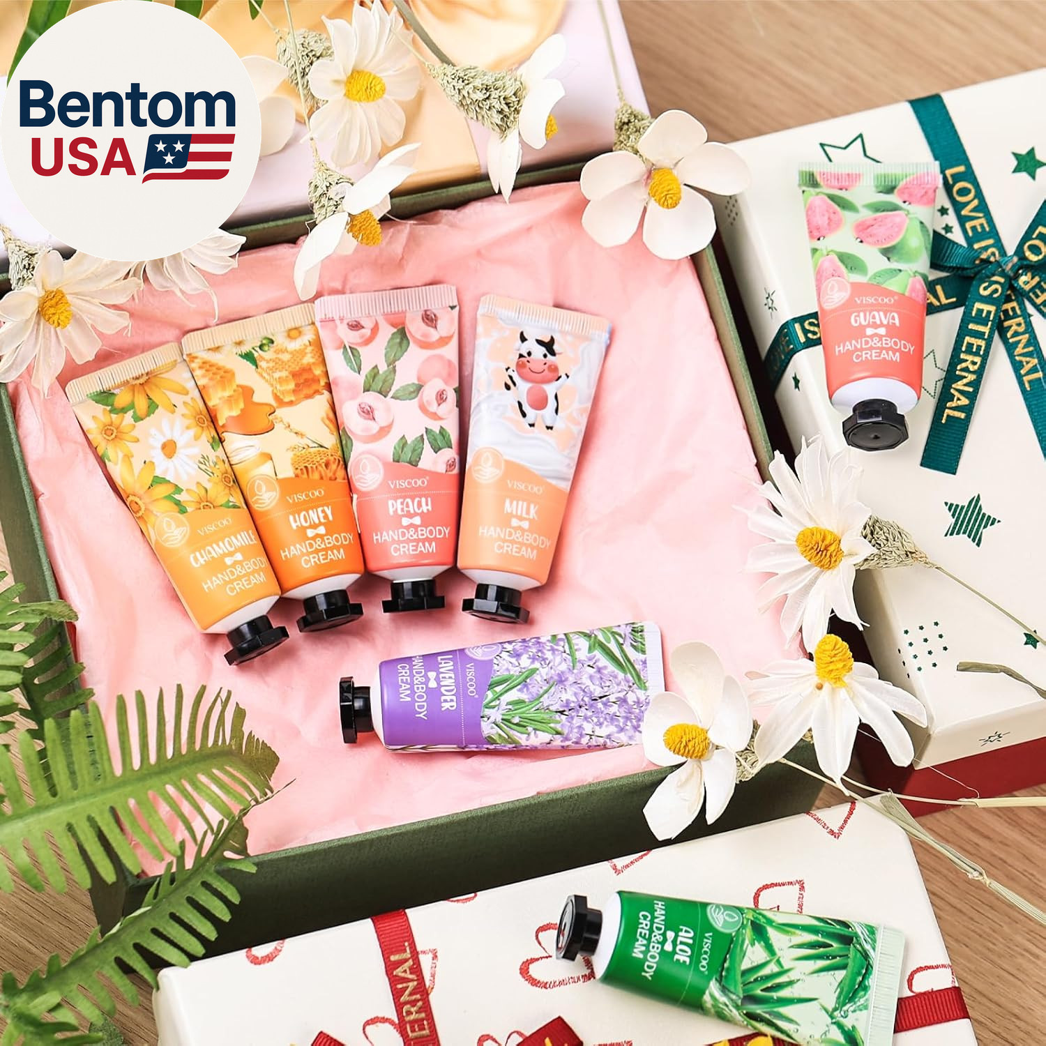 7 Pack Hand Cream Gifts Set for Women,Stocking Stuffers for Women,Teengirls,Chri