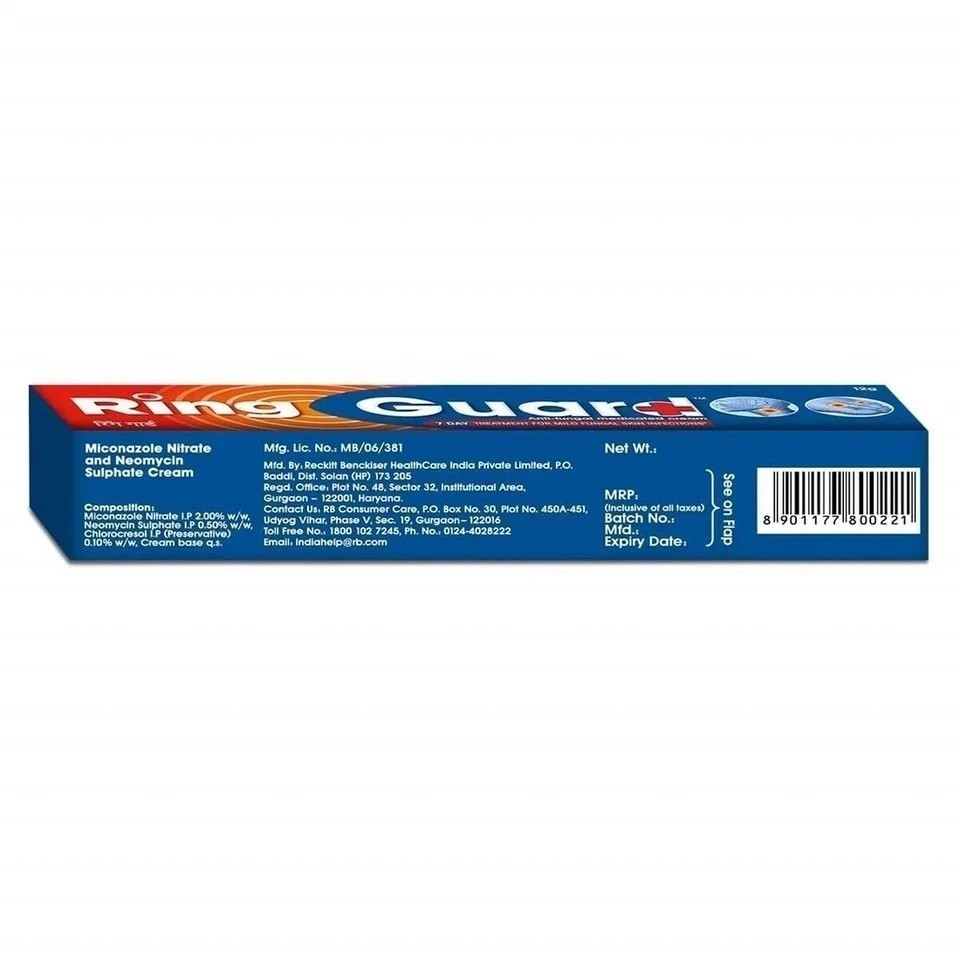 Ring Guard Antifungal Medicated Cream, 20 gm, Relieves itching and redness.