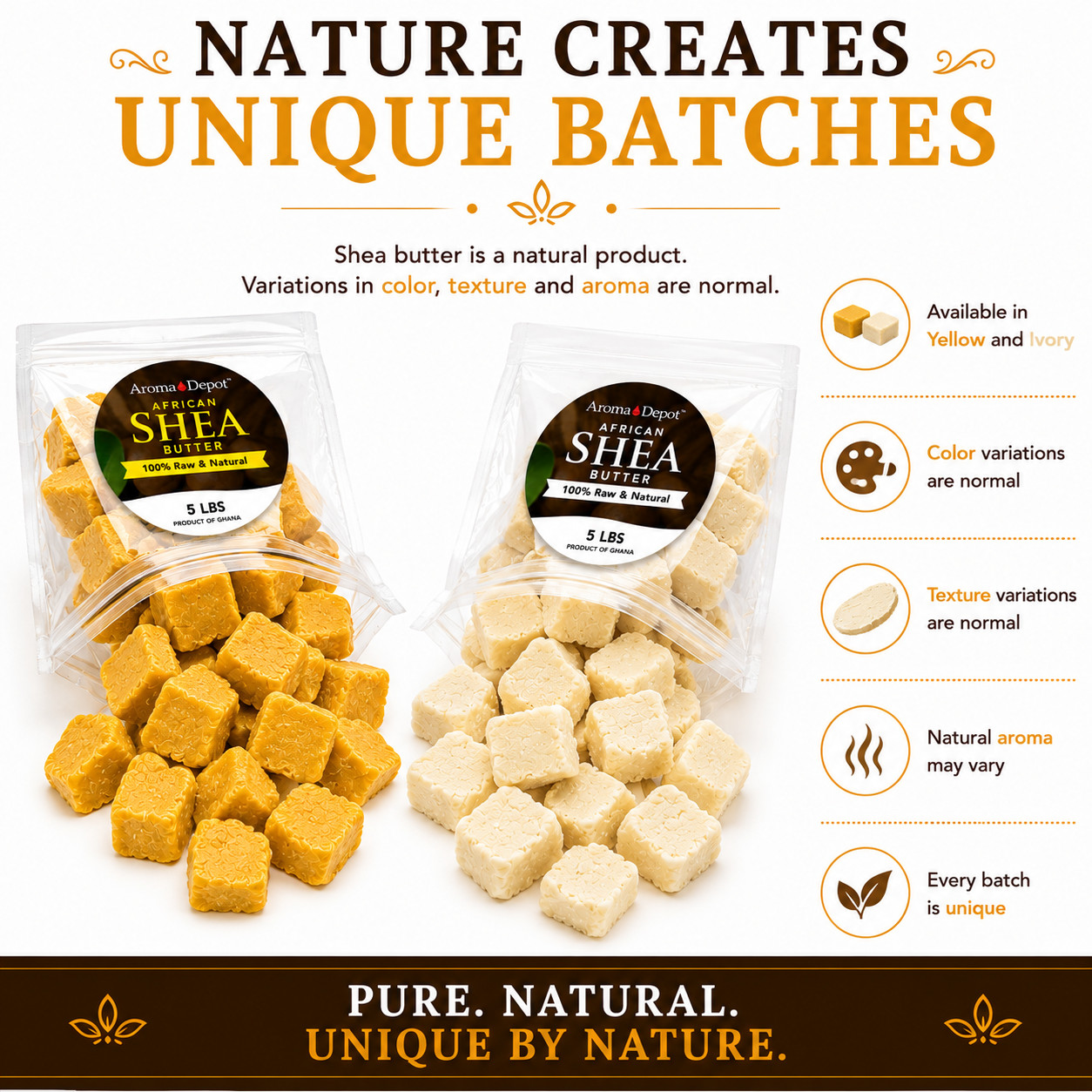 African Shea Butter Raw Unrefined 100% Natural Organic Pure IVORY Wholesale