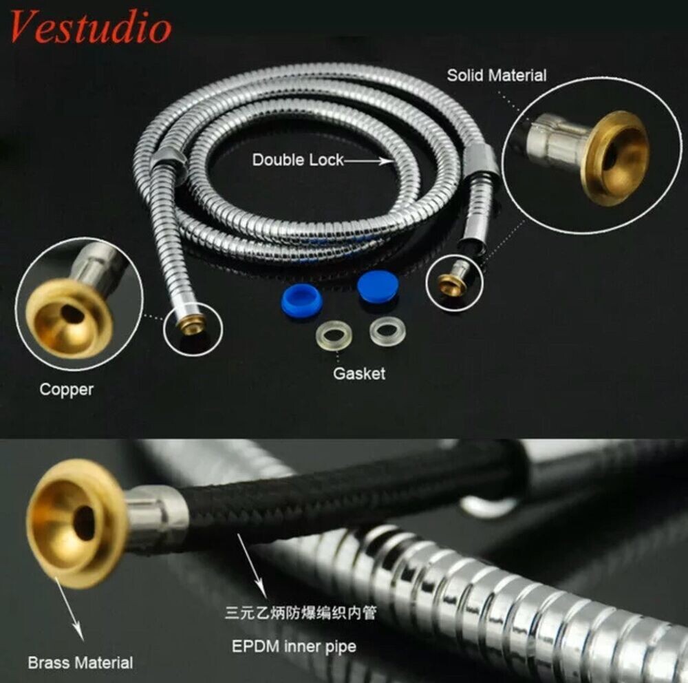 Shampoo Bowl Unit Sink Hot & Cold Faucet Spray Hose Replacement Part Hair Salon