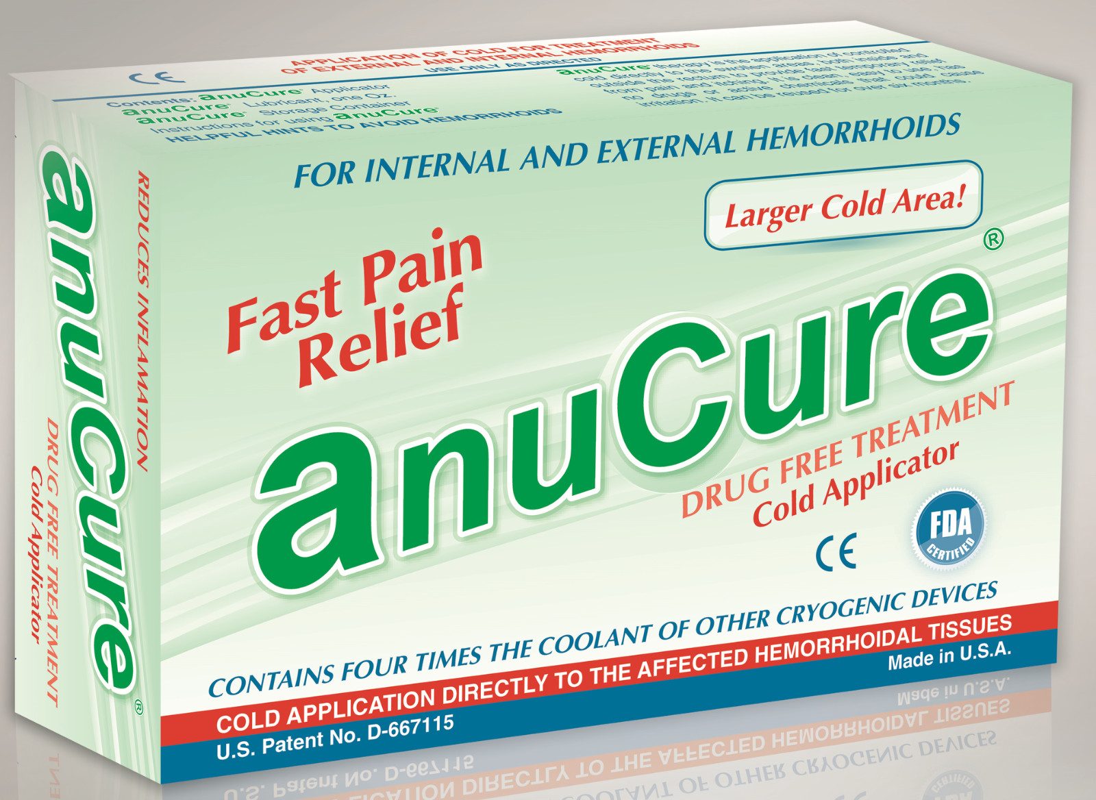 AnuCure Hemorrhoid Relief Device – 100% Natural Cooling, Reusable, drug-free