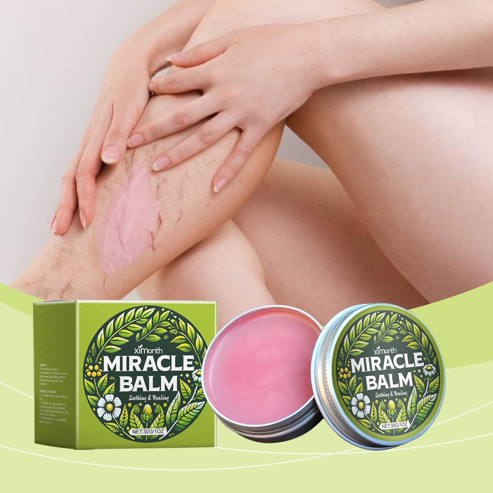 2PCS-Miracle Balm,Soothing Joint Cream for Back,Hands,Feet and Body Cream