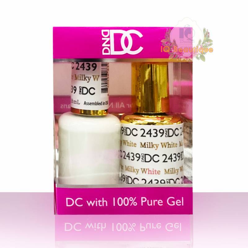 DND DC Soak Off Gel Polish Duo #2439 – Milky White