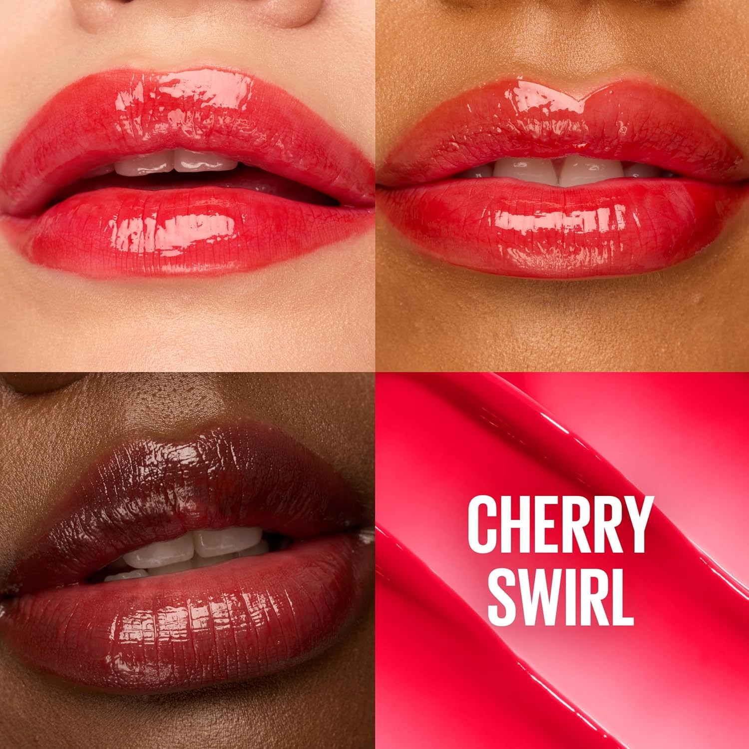 Maybelline Lifter Glaze Oil Balm Cherry Swirl Sheer Red Lip Balm