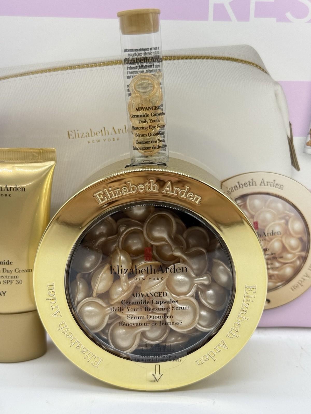 Elizabeth Arden Ceramide Lift & Firm Youth – Restoring Set (4 Pcs + 1 Bag)