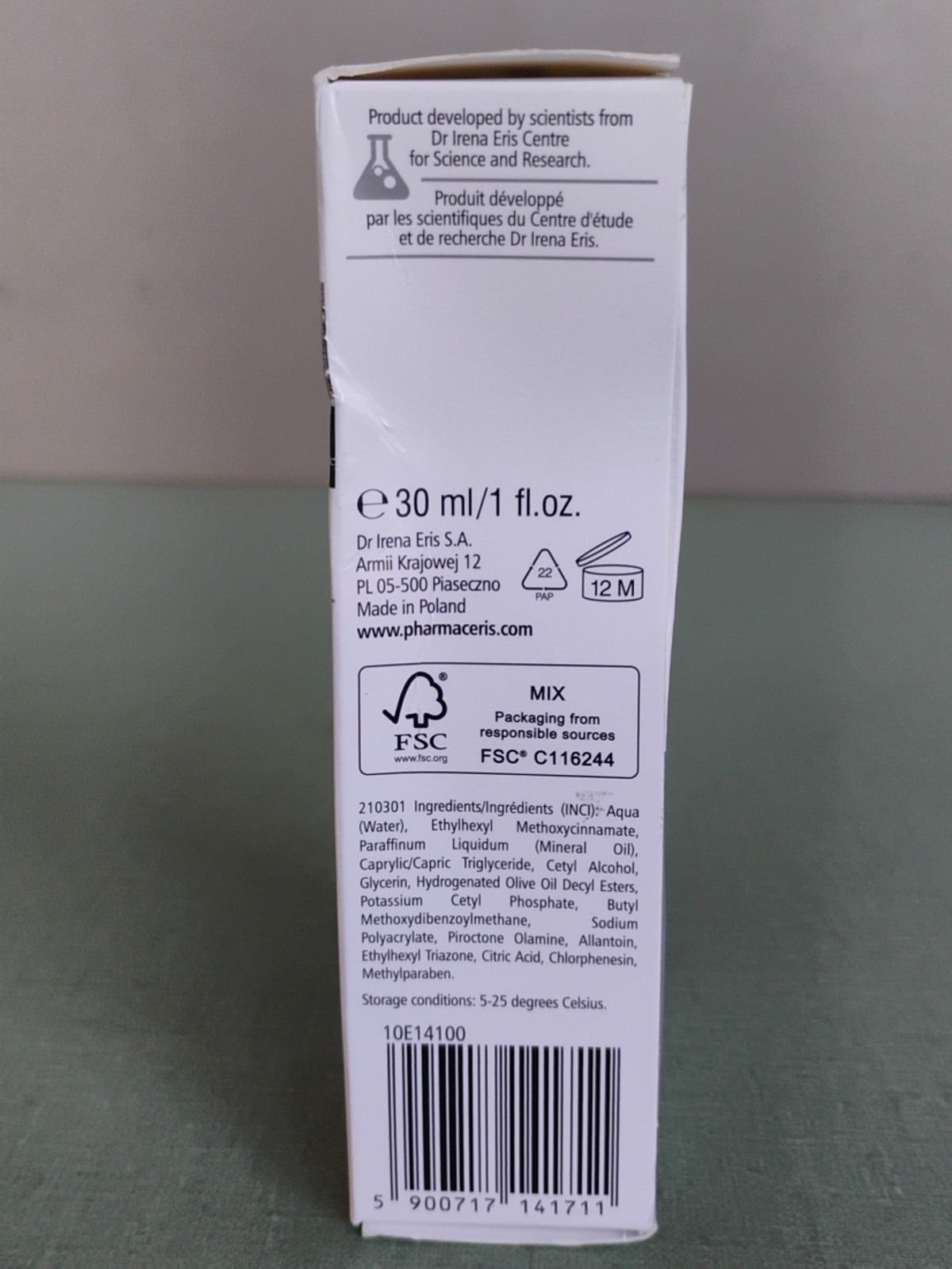 Pharmaceris DS Octopirox Skin Cream SPF15 30ml Exp 05/2027 Damaged Box