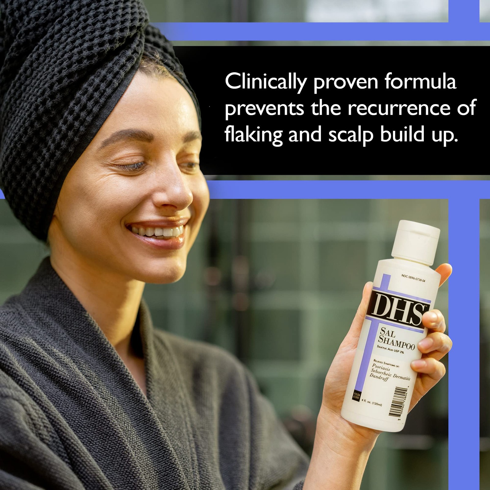 DHS SAL Shampoo – Maximum Strength for Psoriasis, 12 Fl Oz (Pack of 1)
