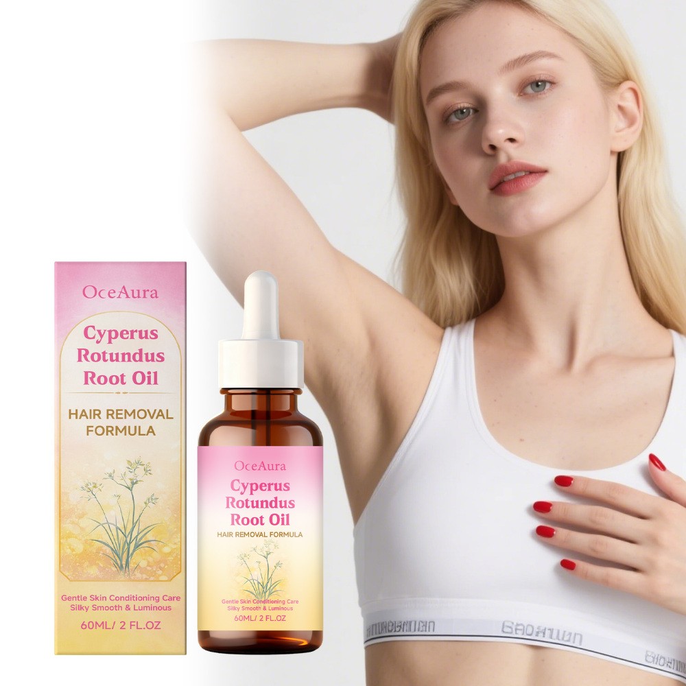 Cyperus Rotundus Oil For Hair Removal Reducing Body Hair Growth 2 Fl Oz/60 ml