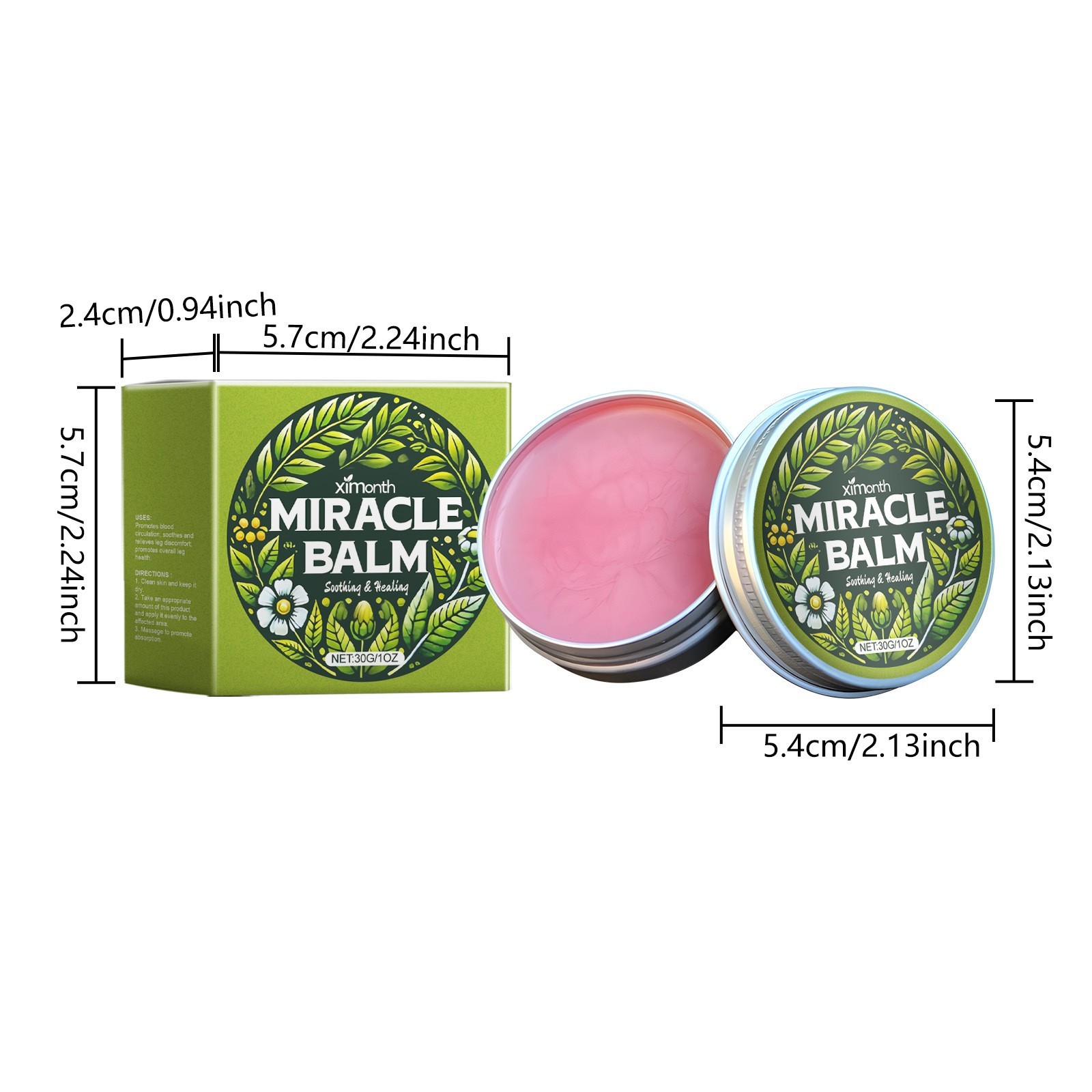 2PCS-Miracle Balm,Soothing Joint Cream for Back,Hands,Feet and Body Cream