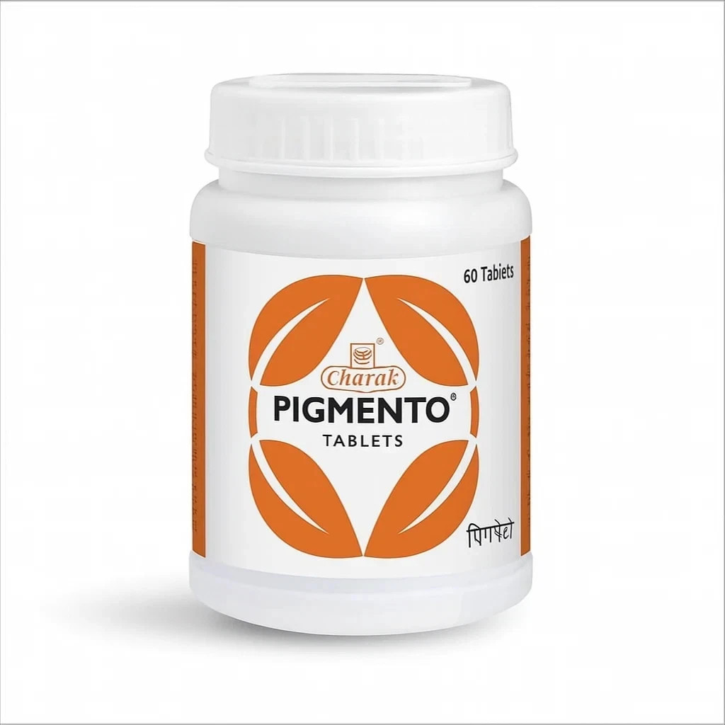 Charak Pigmento Tablet – 180 Tabs (3×60) Supports natural skin pigmentation
