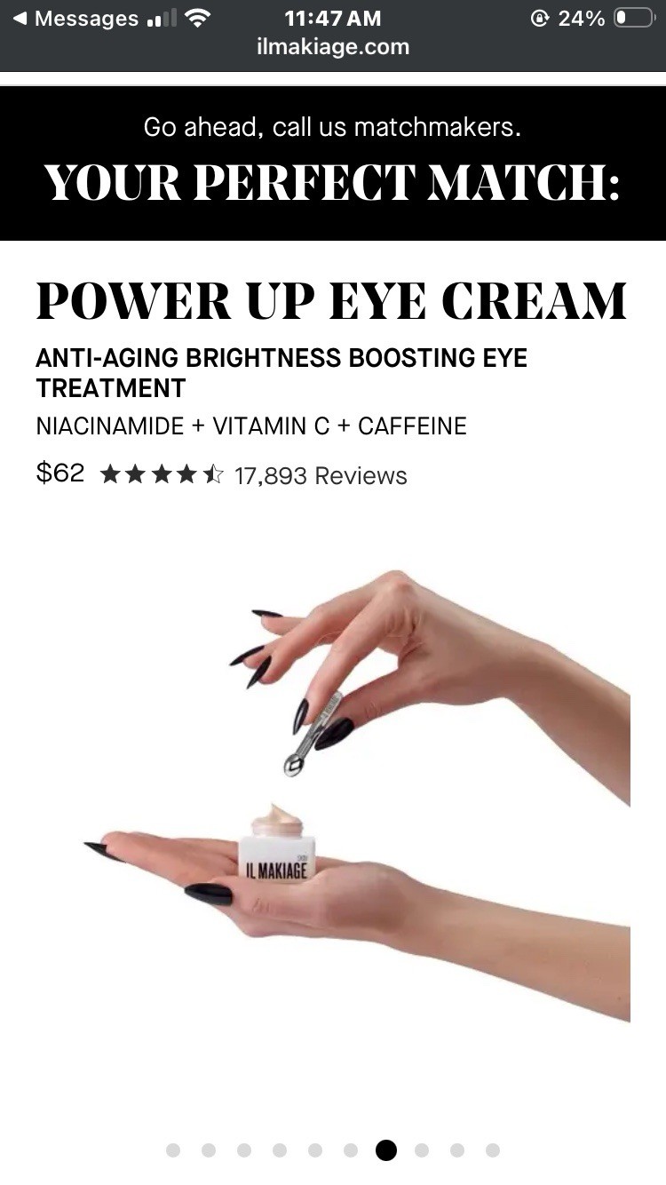 Il Makiage Power Up Eye Treatment Cream NEW In Box