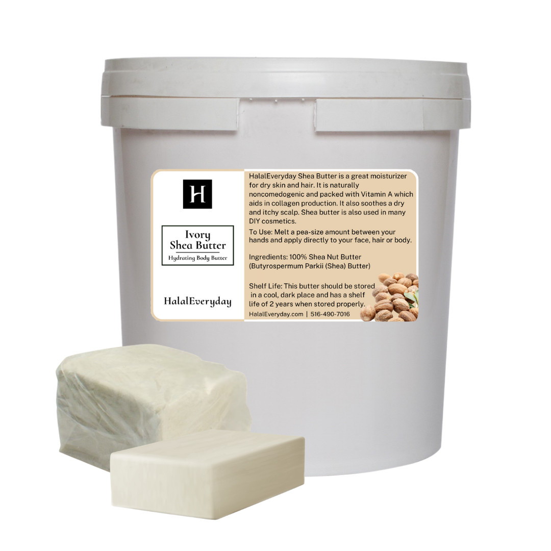 Raw Shea Butter IVORY 28oz JAR UNREFINED Organically Sourced Raw Africana Ghana