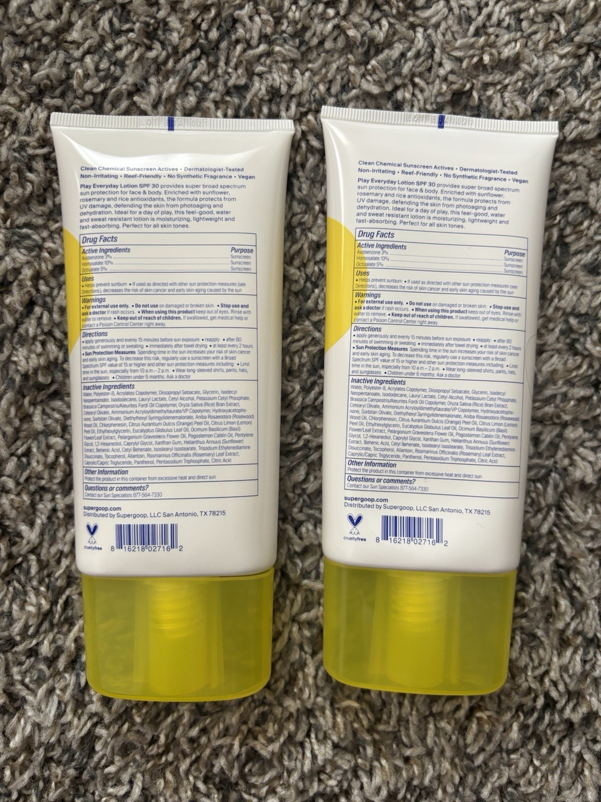 Supergoop! Play Everyday Lotion SPF 30 NEW 5.5 oz – Exp 01/2025 Lot Of 2