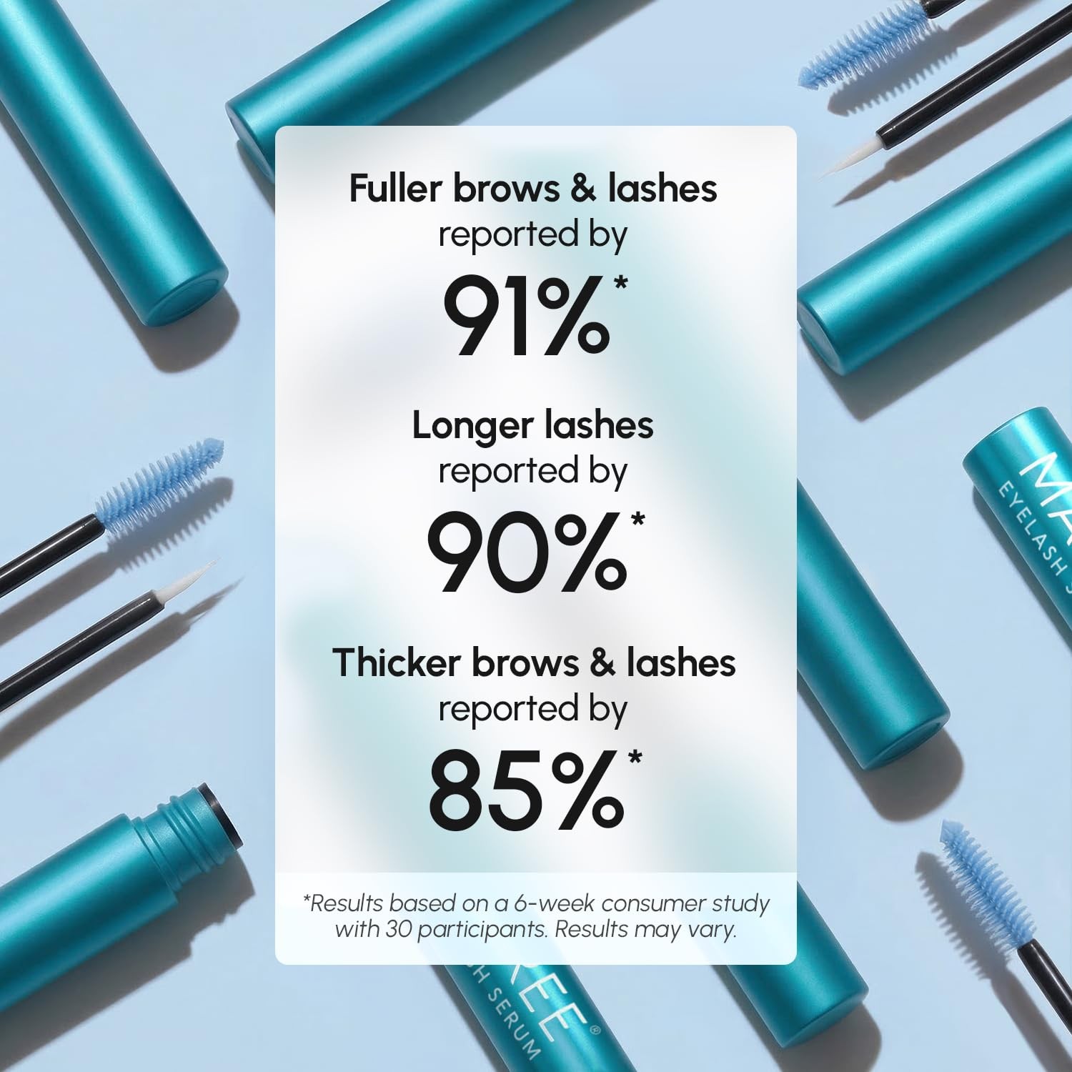 MAREE Eyelash & Brow Growth Serum with Multi-Peptide & Castor Oil for Women