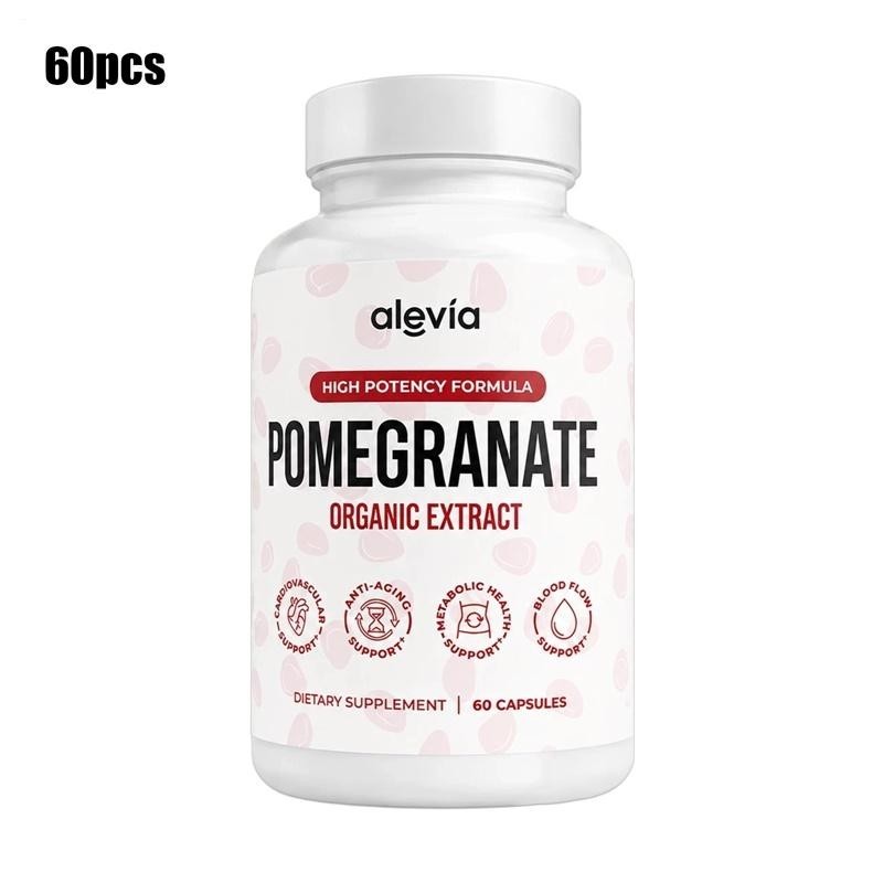 Alevia Pomegranate Capsules 60ct Organic Extract Antioxidant
