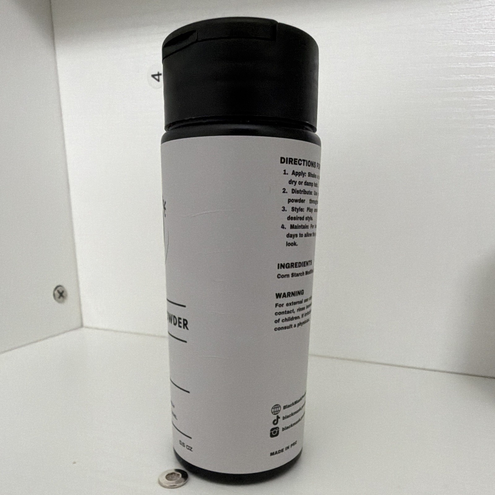 BlackMask Volume Powder Strong Hold Volumizing for All Hair Types 0.5 oz
