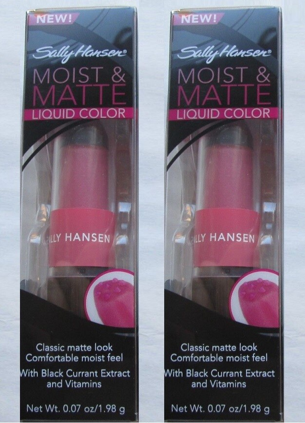 1 SALLY HANSEN MATTE & MOIST LIPCOLOR BUYER’S CHOICE FREE SHIPPING USA RARE HTF