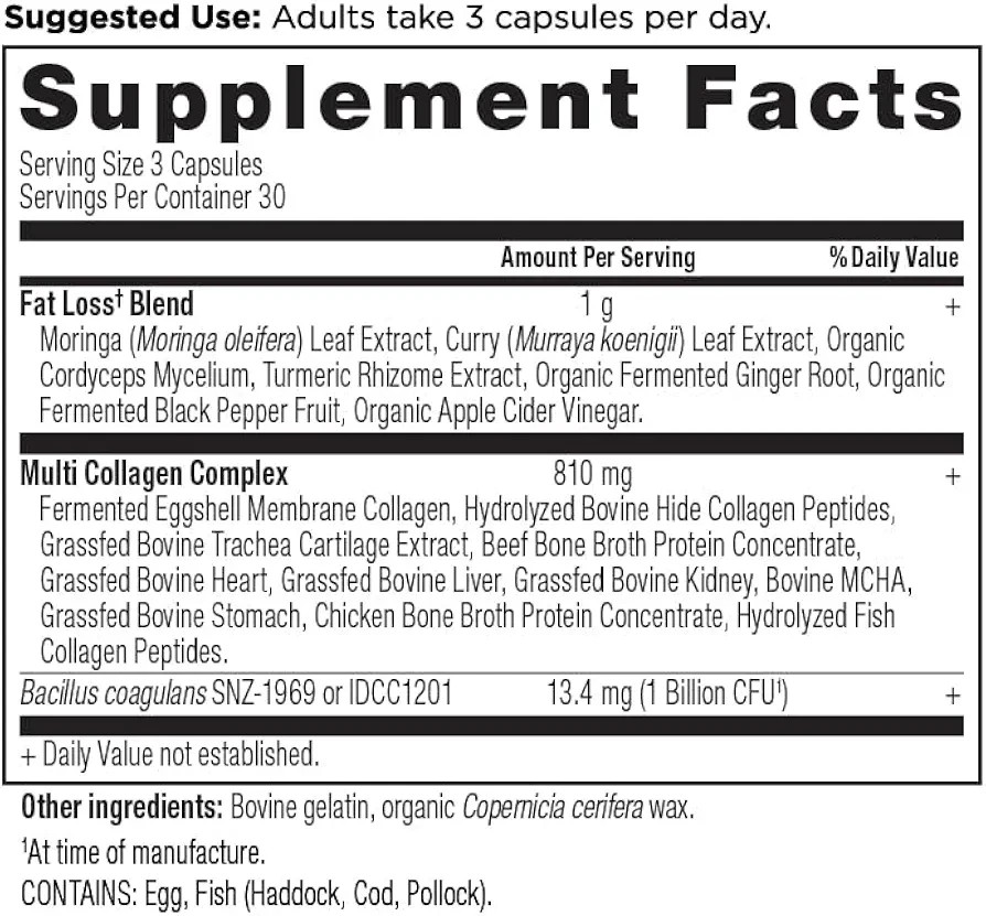 Ancient Nutrition Multi Collagen Advanced LEAN – 90 Capsules – Exp: 02/12/2029