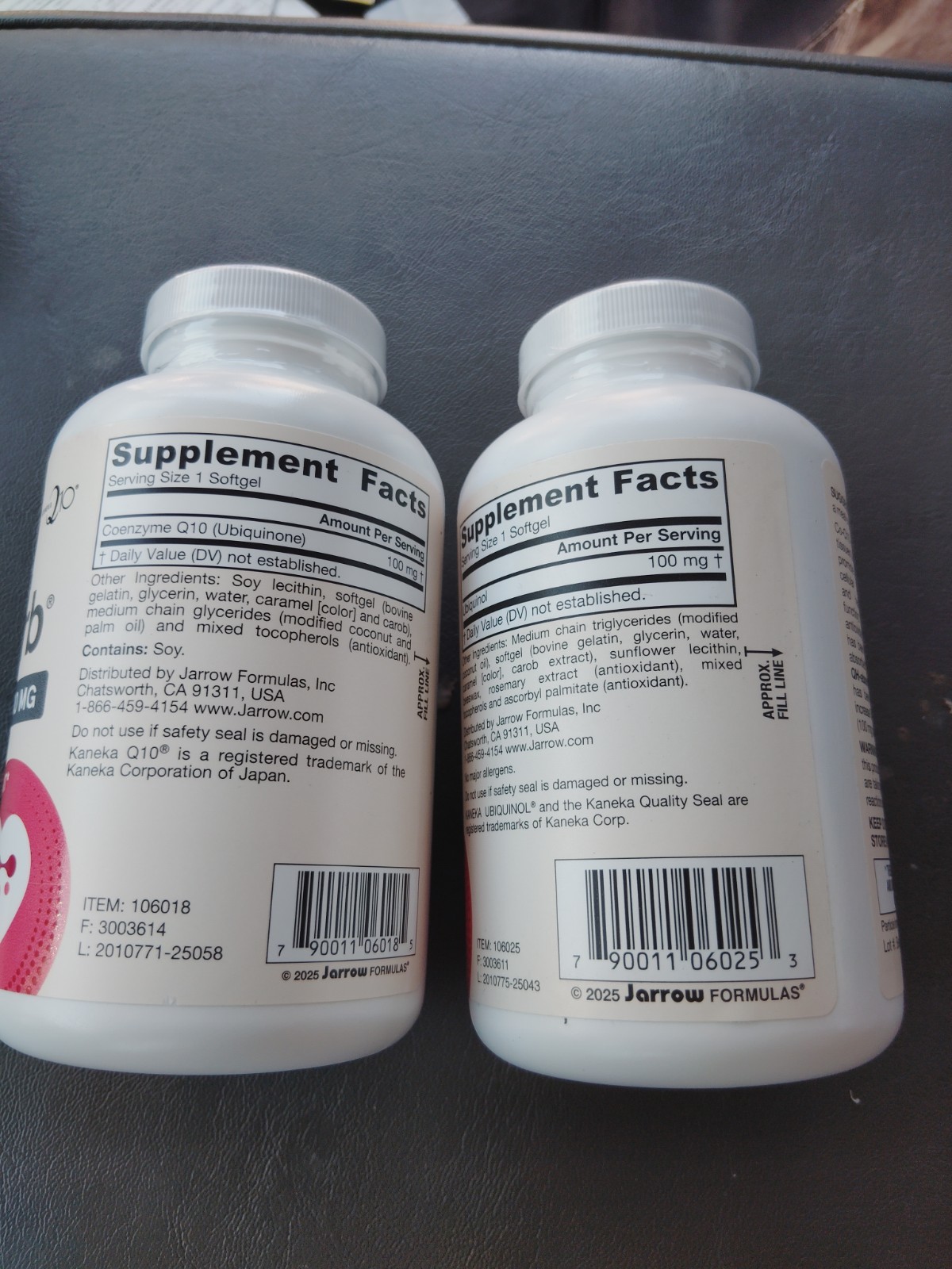 FOR 2 Jarrow Formulas Ubiquinol QH-absorb Max Absorption Softgels 100 MG 120ct