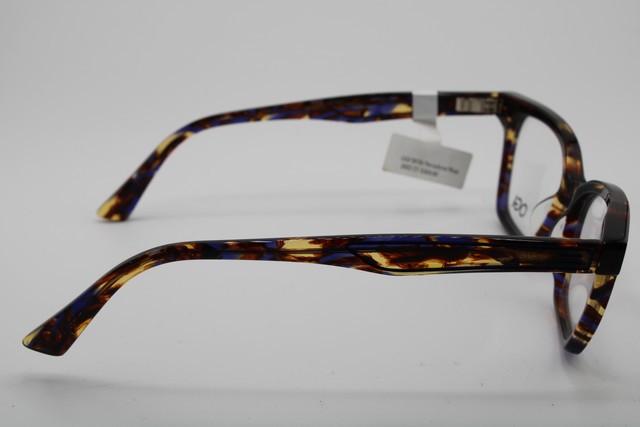 NEW OGI EVOLUTION 9228/2033 BLUE BROWN MARBLE CLEAR AUTHENTIC EYEGLASSES 51-16